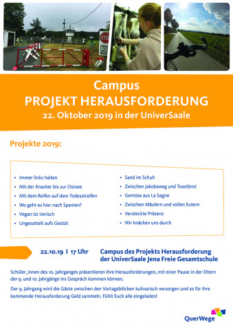 univerSaale-einladung zum campus herausforderung