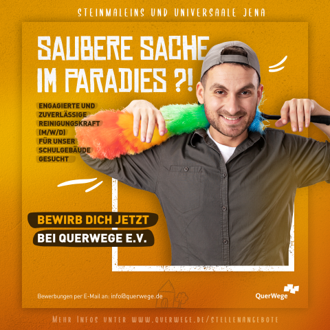 Stellenanzeige UniverSaale Reinigungskraft