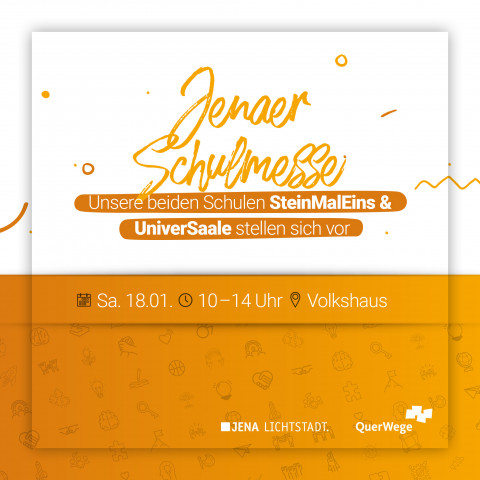 Jenaer Schulmesse am 18. Januar: Wir sind dabei!