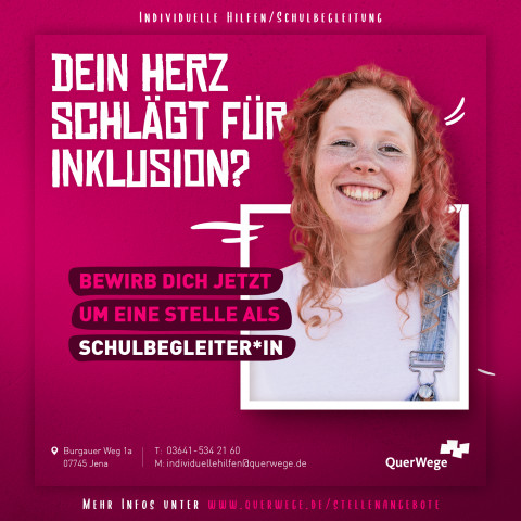Stellenanzeige Schulbegleitung 2025