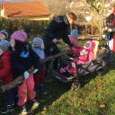 Gartenprojekt 2.1. Holzabladen in der Kita