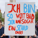 Protest der Freien Schulen gegen Gesetzesentwurf derThüringer Landesregierung 2015 auf dem Jenaer Marktplatz.