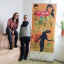 Sandra Grimmer und Jessica Schoder-Liebig die gemeinsam die Projekttage zur seelischen Gesundheit durchgeführt haben.