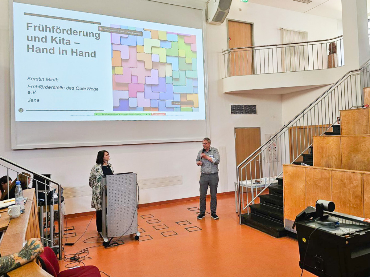 Kerstin Mieth beim Fachtag "Frühförderung und Kita – Inklusion braucht beide«